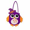 Spooky Design Pumpkin Ghost Bag Reusable Felt Candy Carrier  Costume Party