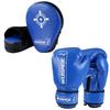 Boxing Gloves Adults Kids With Kick Shield Hand Targets Set PU Leather Training Gear Martial Arts Muay Thai