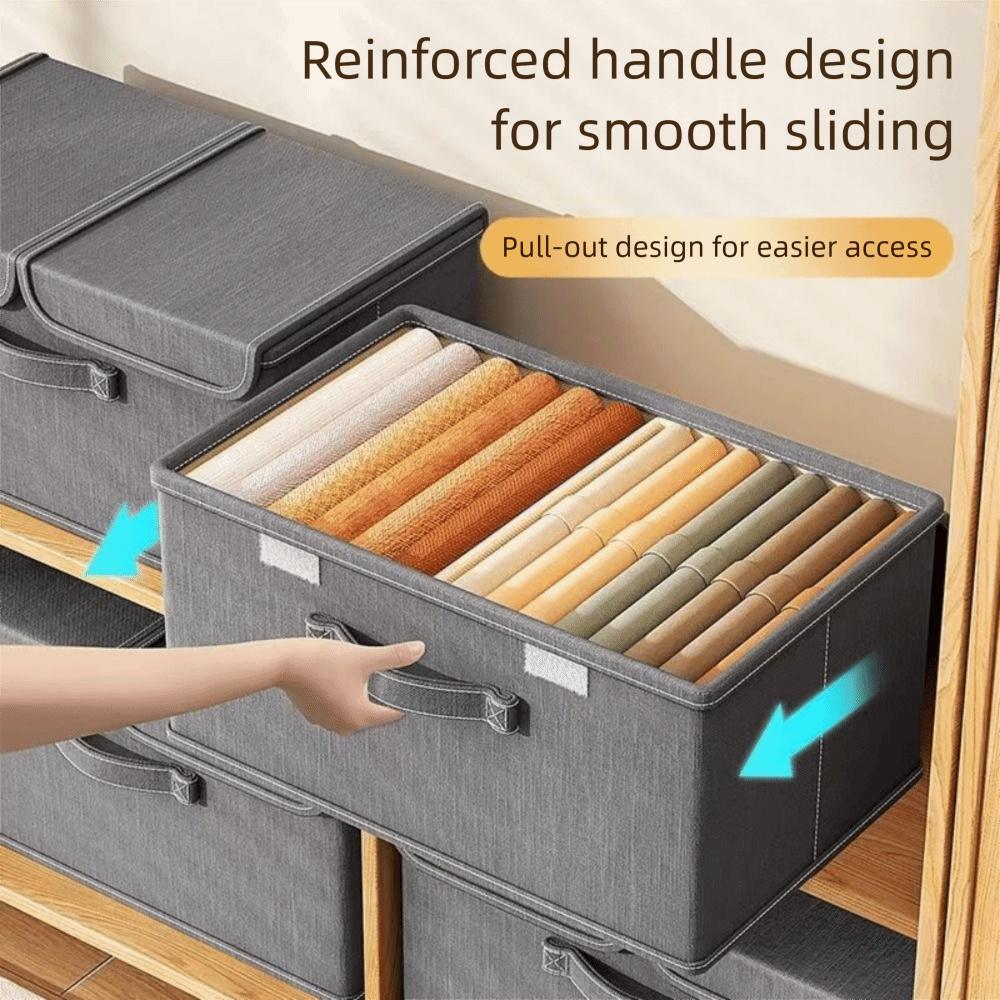 Foldable Clothing Storage Box Reinforced Handles Toy Storage Organizer  Underwear Storage