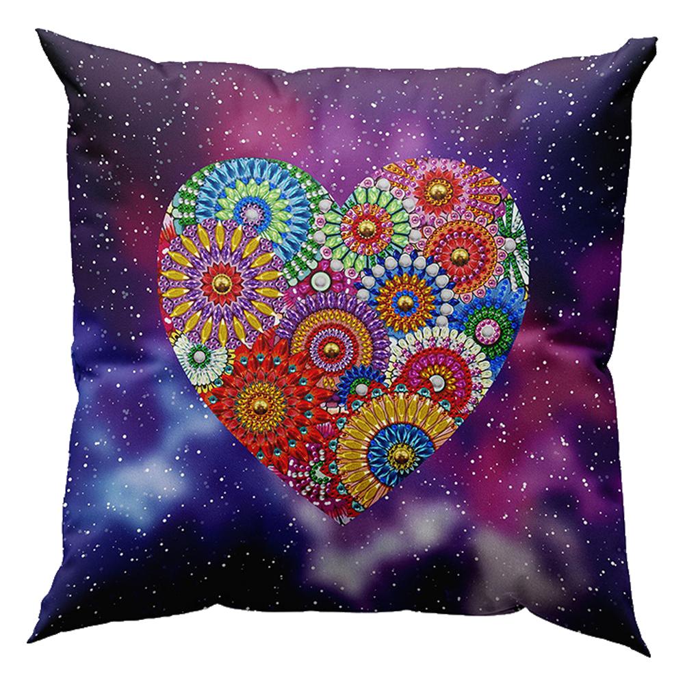 DIY Diamond Pillow Case DIY Resin Painting Kit Mosaic Pillow Cover Sofa Decor