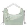 Beaded handbag women's bag new chain messenger bag stylish and simple texture portable shoulder bag