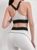 2025 Spring/Summer Women's Color Block Butt-Lifting Yoga Pants & High Elastic Breathable Sports Vest