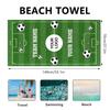 Personalized Football Field Name Beach Towel Sport Team Club Logo Pool Towel School Team Towels Volleyball Soccer Team Gift