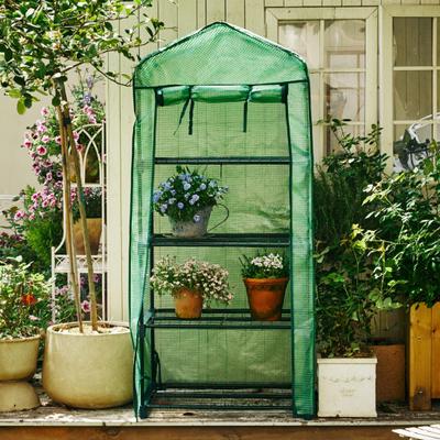 Portable PVC Greenhouse Cover Odorless Foldable Anti-Aging Greenhouse Cover for Small Flower House Nursery Room