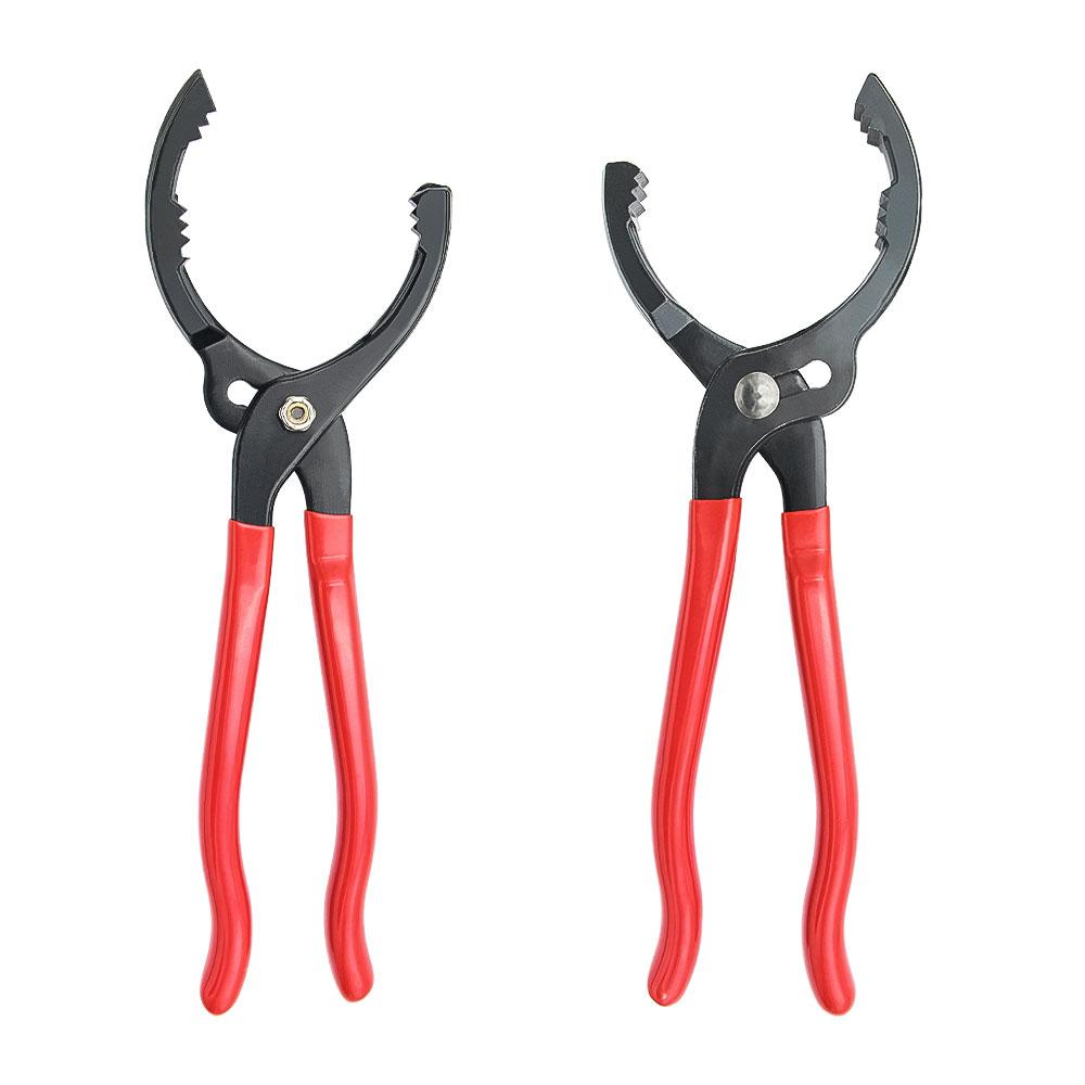 1pc 12 Inch Car Oil Filter Pliers Clamp Type Wrench Oil Filter Remove Disassembly Tool Filter Element Wrench 15 ° Bend Grip