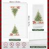 2/4/6pcs set Kitchen Towels Christmas theme illustrationHand Towels Christmas Decorations for Home Noel Dish Towels Gifts