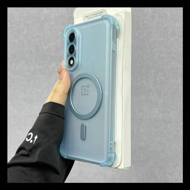 For Magsafe Silicone Shockproof Case For Oneplus Nord 5 CE5 Airbag Wireless Charging Soft Cover For Oneplus Ace 5 Ultra Racing