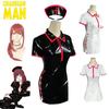 Chainsaw Makima Man Nurse Uniform Cosplay Costume Pu Suit Wig Carnival Halloween