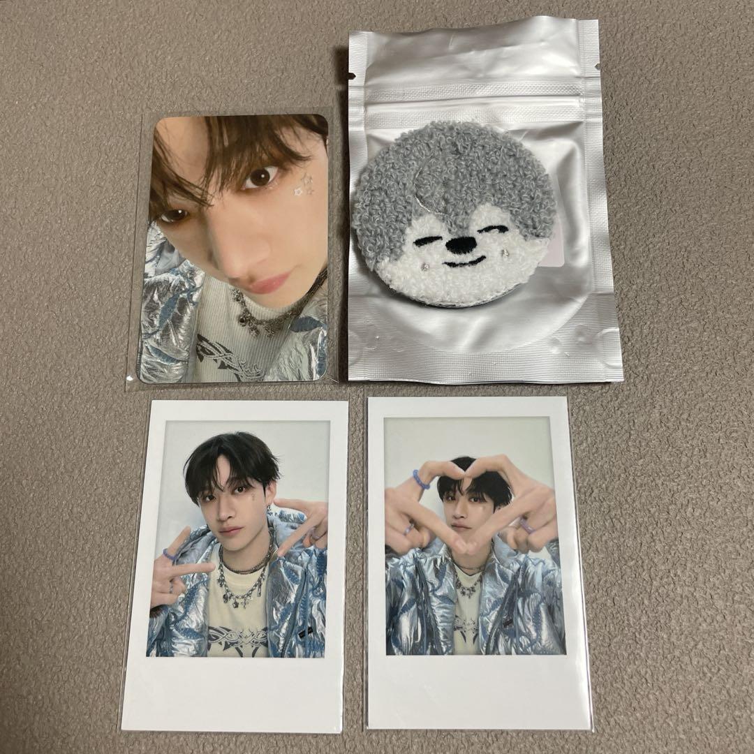 

[USED] straykids bangchan 5clock fan meeting badge korea