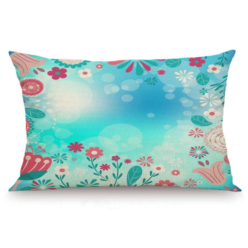 XUNYU 30X50cm/40x60cm Cushion Cover Cartoon Flower Pillow Cases Decorative Throw Pillow Cover for Sofa Bedroom JX033