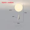 Modern Acrylic Spherical Cartoon Bear Resin Small Animal Bedroom Ceiling lamp Children's room Chandelier Corridor Ceiling Lamp