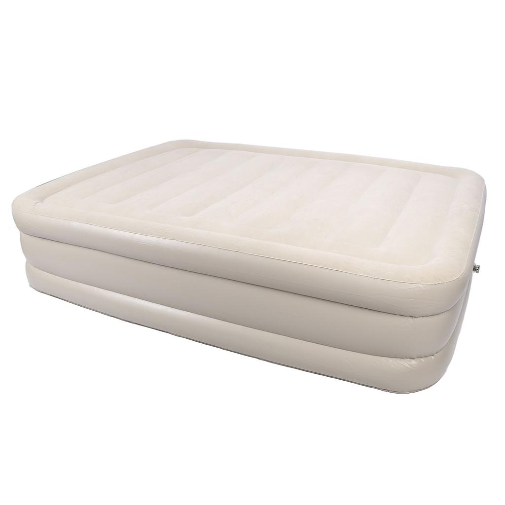 Inflatable   Bed 661lb Weight Capacity Portable PVC Flannel Blow Up Mattress for Outdoor Camping Home Use