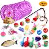 Cross-Border Cat Toy Set: Interactive Teaser, Plush Mouse, and Sound Toys