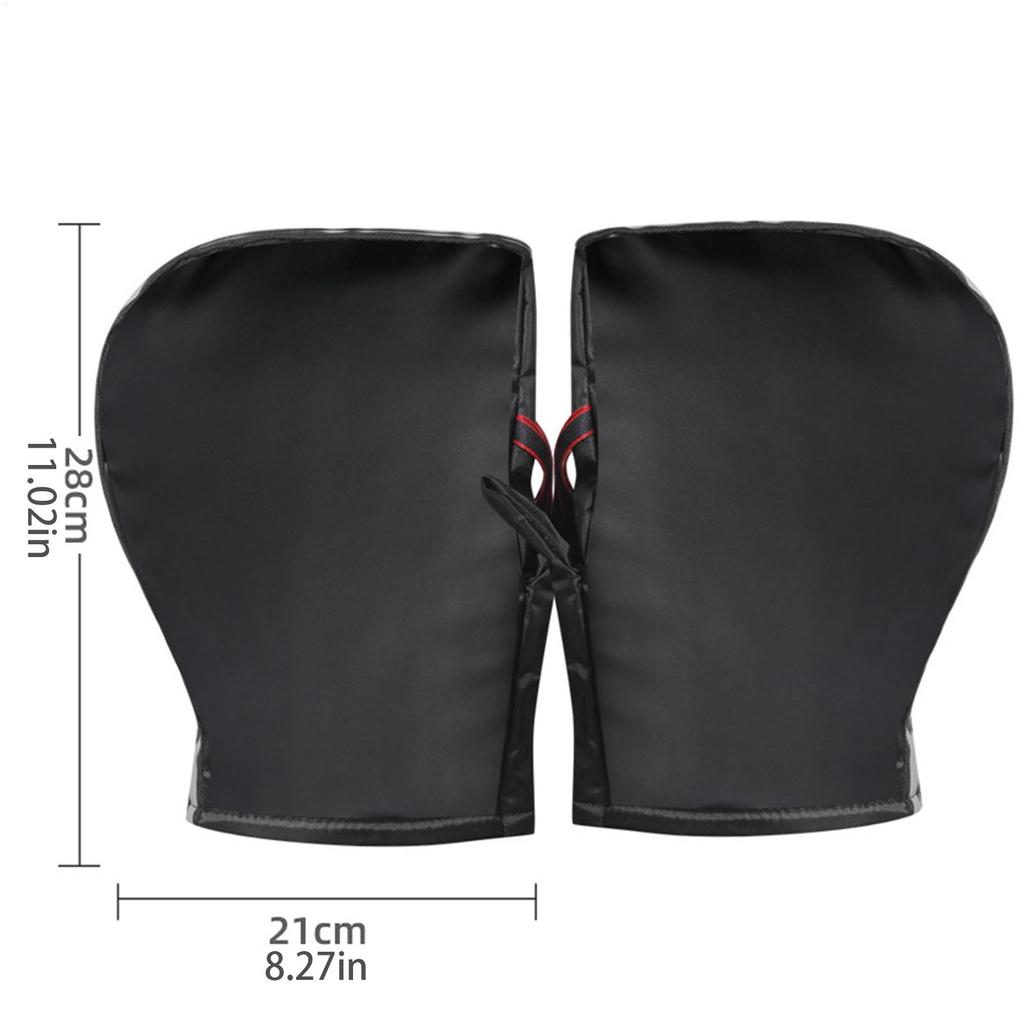 Handlebar Gloves Warm Windproof Insulated Gloves Waterproof Scooter Mittens For Motorcycle Riding Mountain Biking Road Cycling