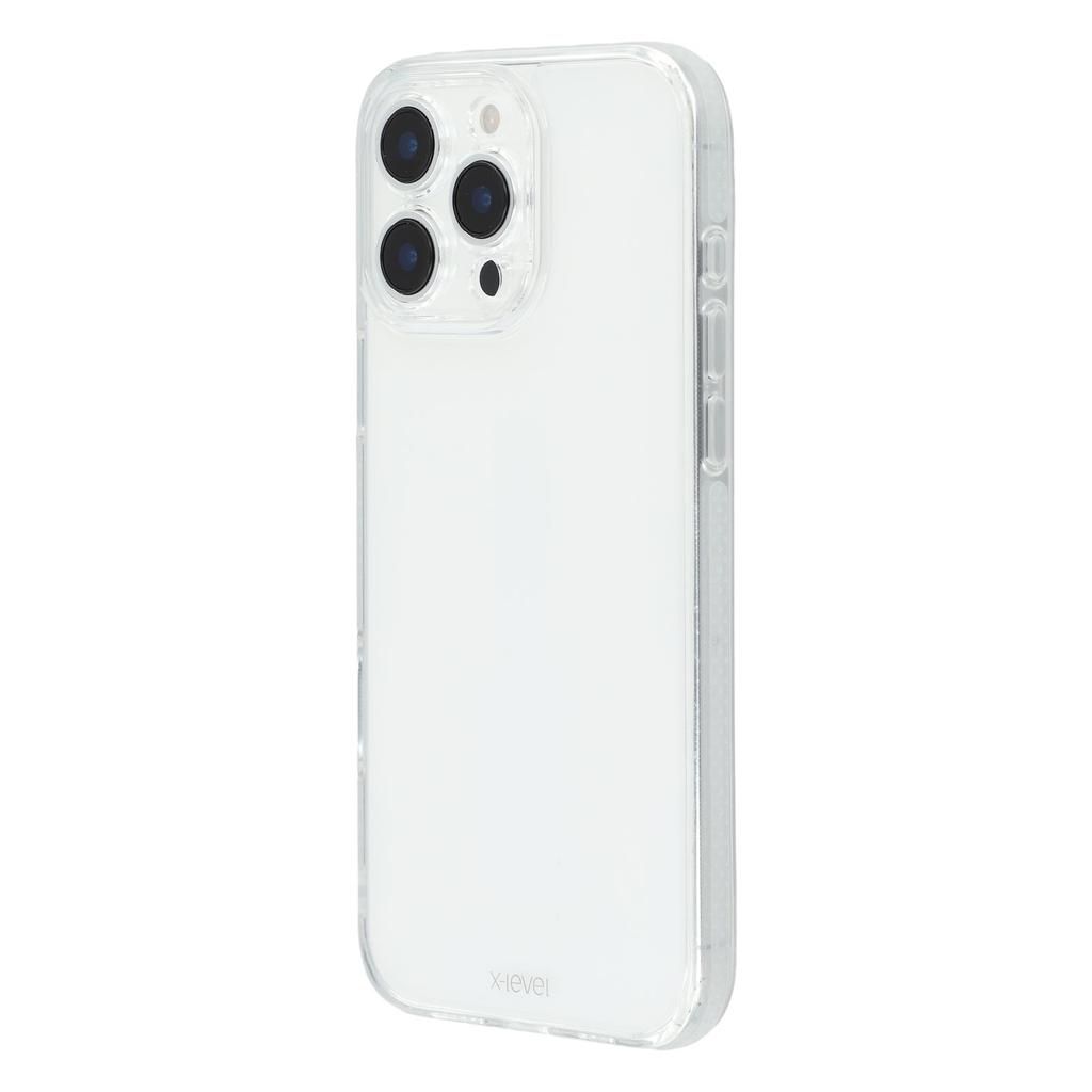 X-LEVEL For iPhone 16 Pro Max Case PC+TPU Translucent Phone Back Cover