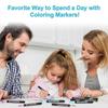 Double Line Outline Markers, 36 Colors Super Squiggles Shimmer Outline Marker Pen Set, Self Outline