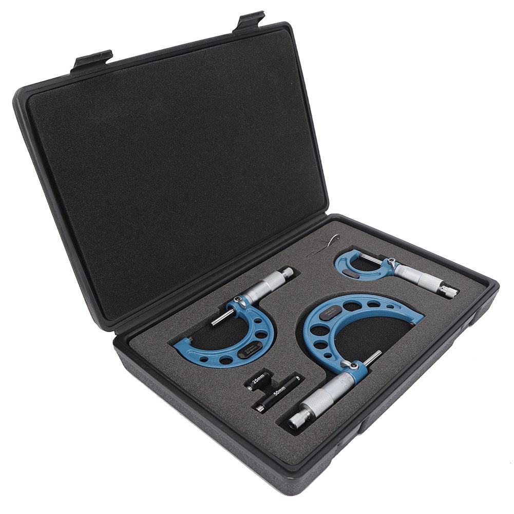 

3Pcs Micrometer Bearing Steel High Accuracy Outside Diameter Measurement Tool 0 75mm