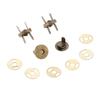 10Pcs 10mm Metal Magnetic Button Lady Bags Magnetic Snaps Clasp Suction Purse Buckle Clothing Buttons Handbag Accessories Silver