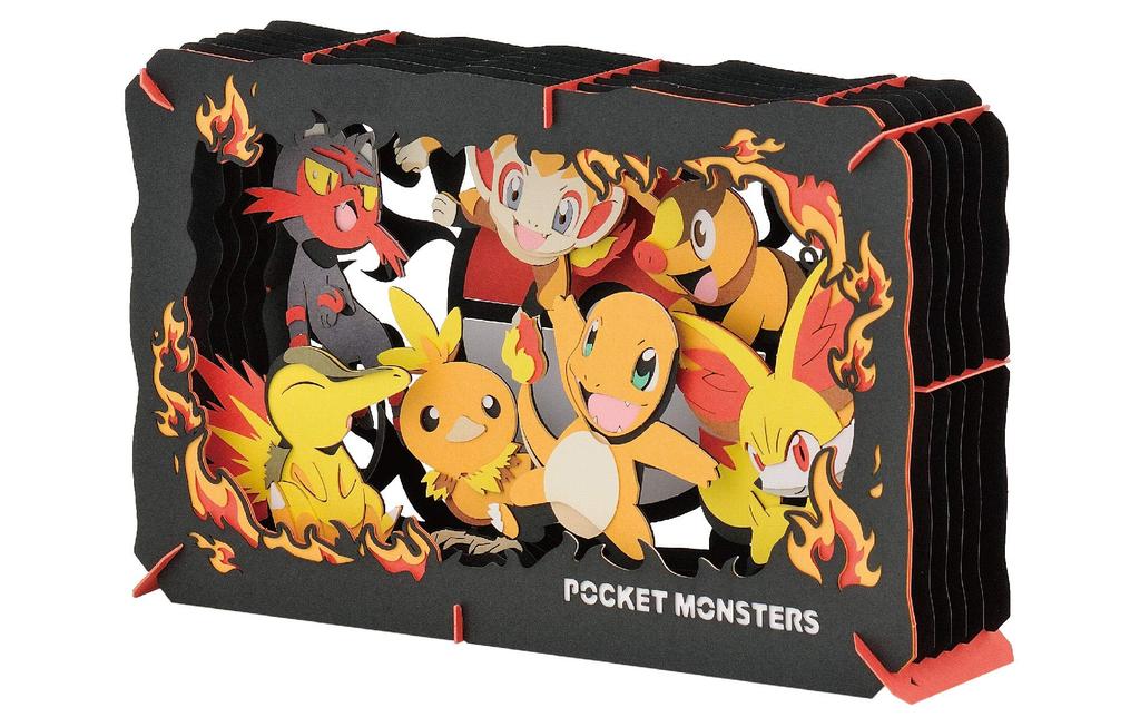Ensky Pokemon PT-L07 TYP:FEUER, ca. H100 x B160 x T42mm, aus Papier gefertigt