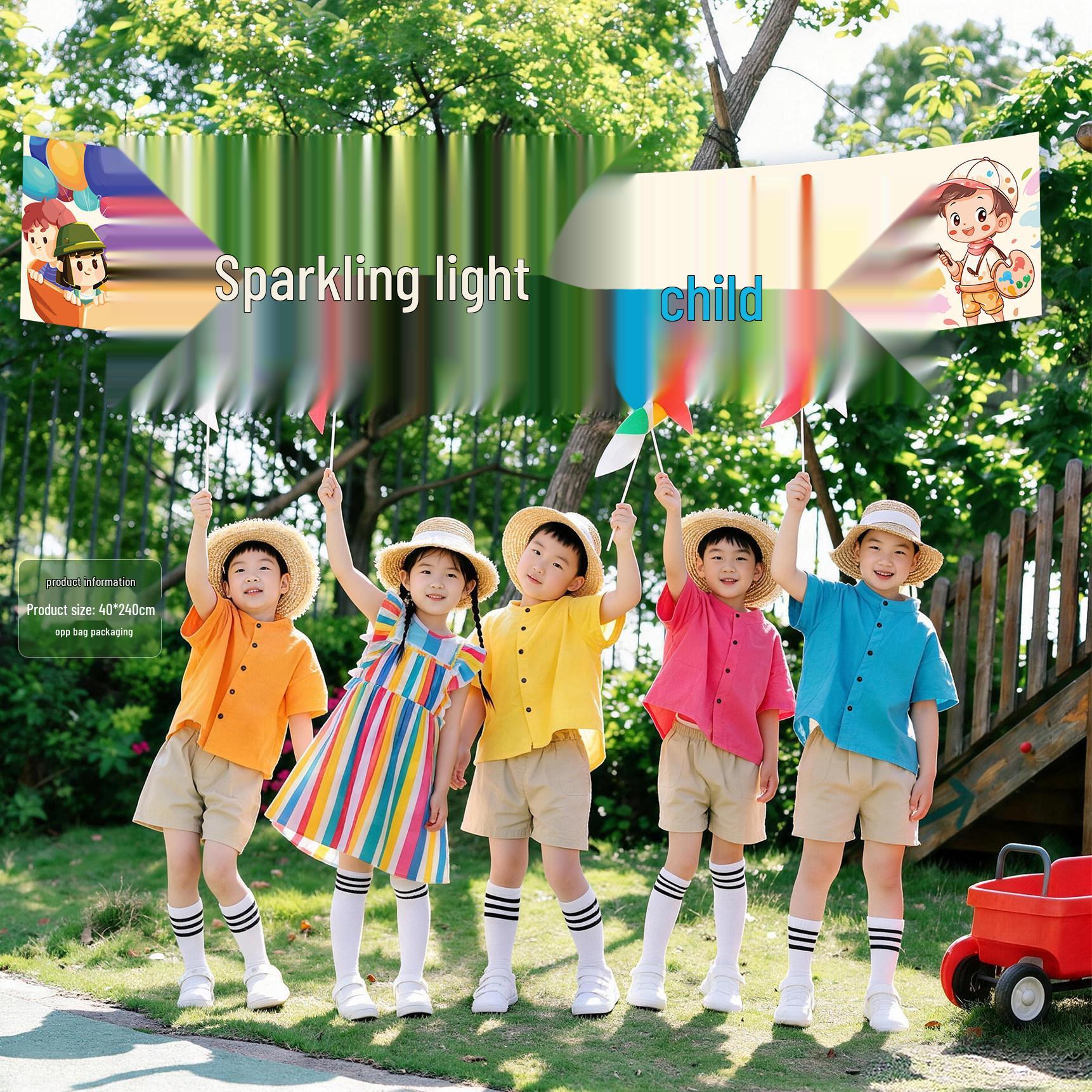 Children s Day Hand-Pulled Banner for Kindergarten and Primary School Festive Outdoor Decoration No Size Specification