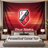 Custom Name Text Tapestry FC Utrecht Personalized Polyester Wall Tapestry For Bedroom And Room