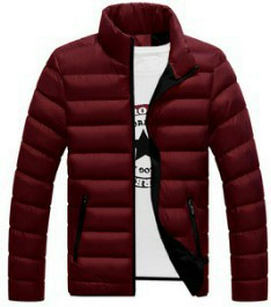 Geacă Militară Groasă cu Pene pentru Bărbați, Guler Înalt, Căldură de Iarnă