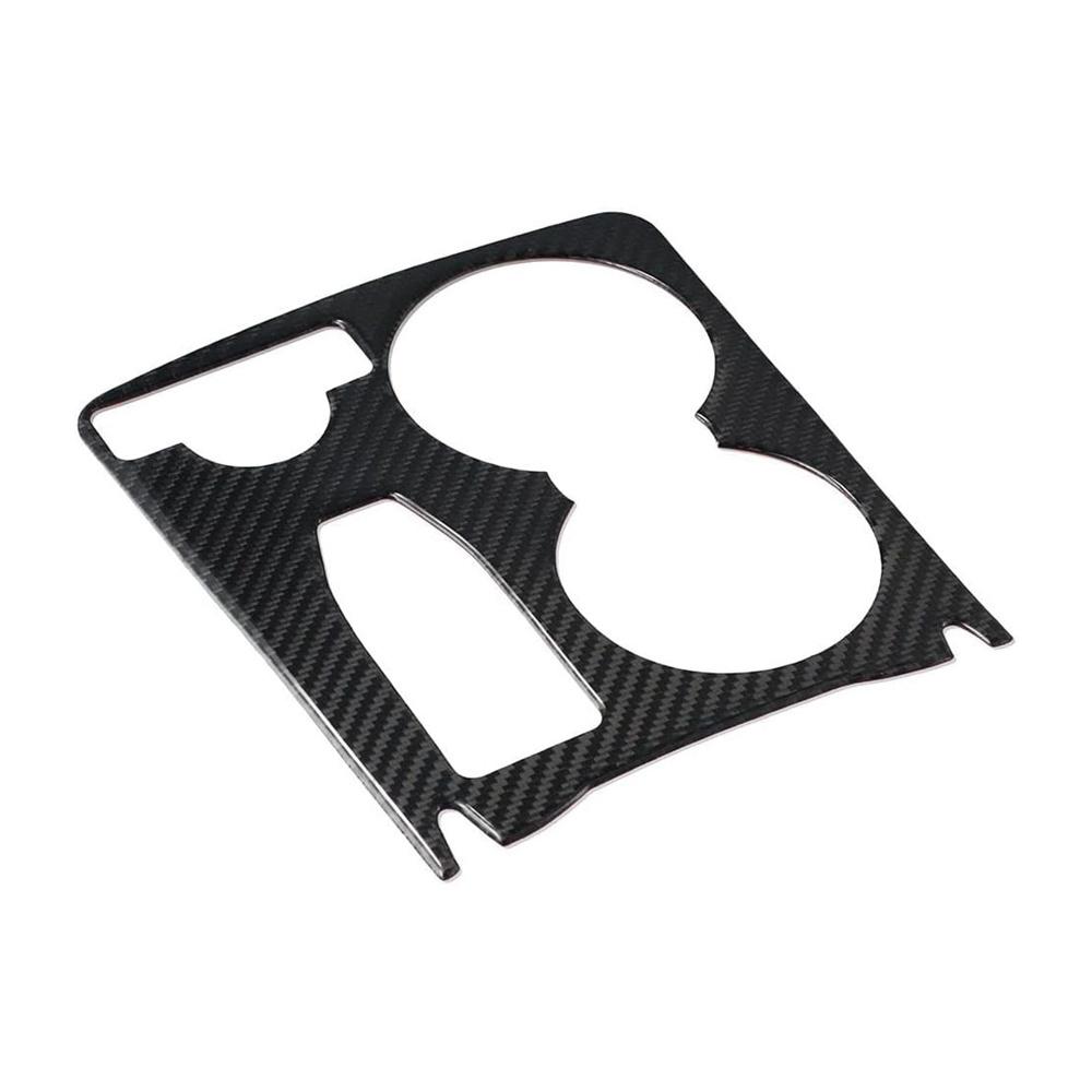 Carbon Fiber Gear Shift Panel Cup Holder Cover Trim For Benz C Class W204 07-14