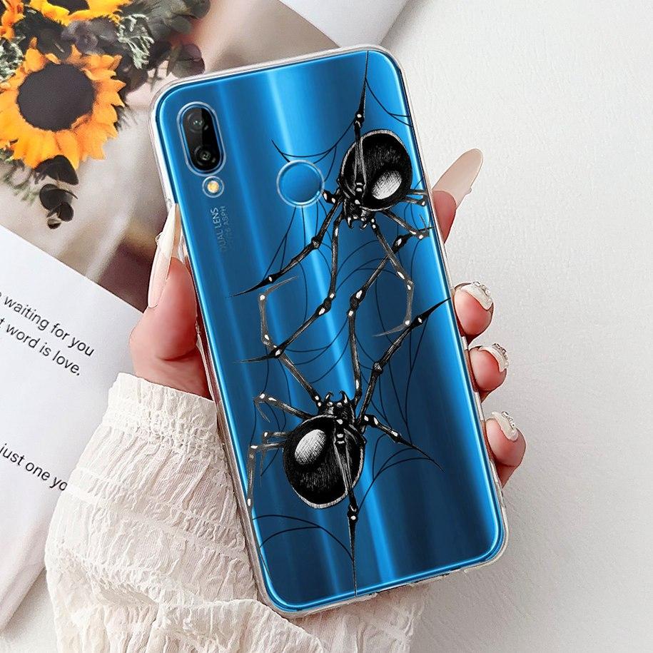 For Cover Huawei P20 Lite Phone Case ANE-LX1 ANE-LX2 ANE-LX3 Transparent Funda Cool Cartoon Cover On Huawei P20Lite Nova 3e Capa