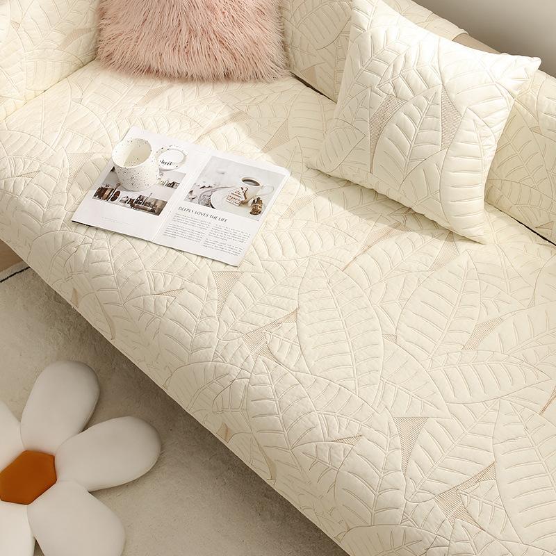 Cotton Simple Modern Sofa Cushion Four Seasons Universal Fabric Non-slip Cotton Embroidered Sofa Cushion