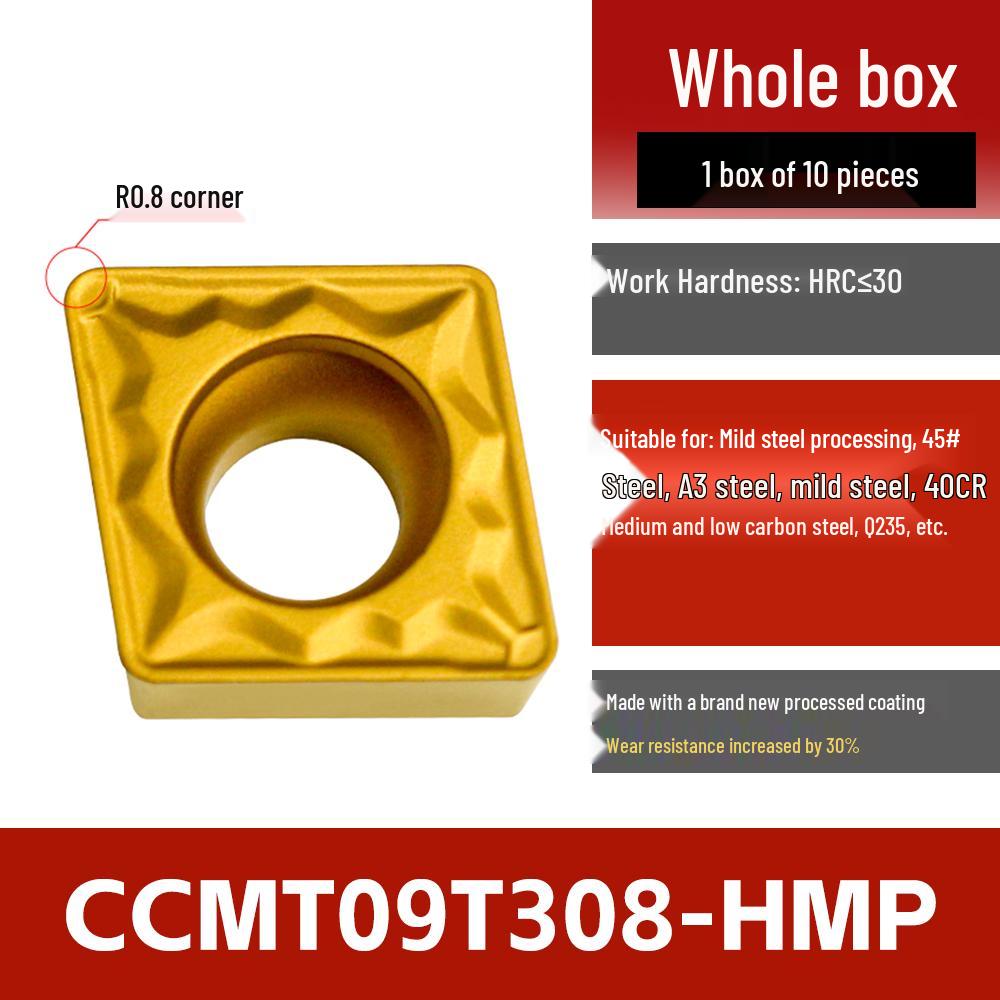 CNC Stainless Steel Lathe Inserts: Rhombic Boring CCMT DCMT TCMT for Outer Diameter & Inner Hole Turning