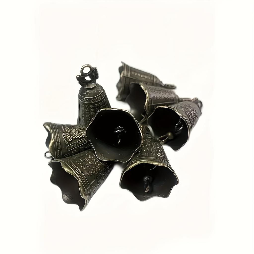12pcs Mini Metal Bells, Vintage Style Decorative Charms for Crafts, Office, Home & Garden Decoration, DIY Pendant Gifts