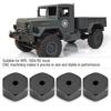 Aluminium Alloy 5mm To 12mm Wheel Hex Hub Adapter for WPL 1634 RC Truck (Silver)