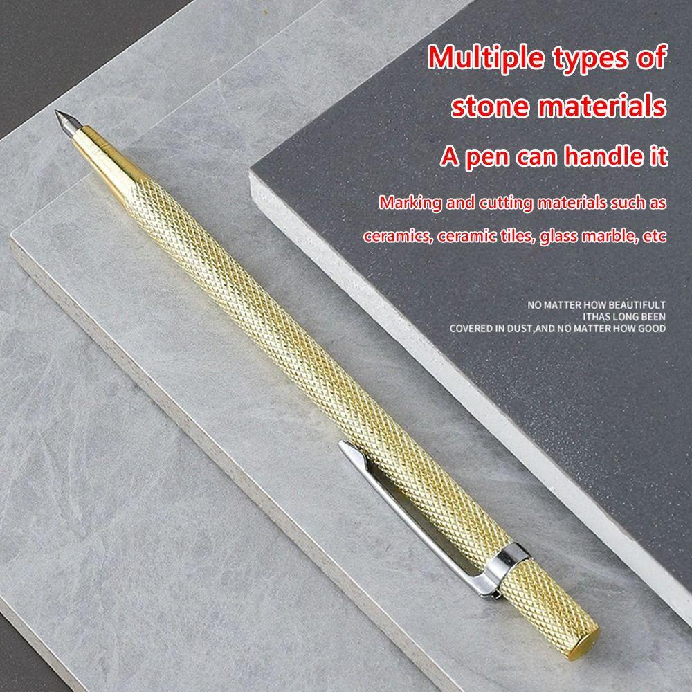 2Pcs Carbide Nib Separation Steel Alloy Marking Pen Diamond Glass Marking Needle Tile Cutting