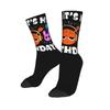 Stylish Women Men Crew Socks Brightney Cartoon Merch Comfortable Dandy's World  Breathable Stockings
