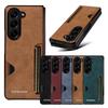 Leather Case For Samsung Galaxy Z Fold 7 6 5 4 3 ZFold7 Fold7 Fold6 Fold5 Fold4 Fold3 Card Slots Cards Holder Phone Cover
