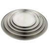 14/17/20/23/26CM Gold Silver Fruit Meat Cake Dessert Shallow Tray Round Plate Metal Dining Disc Bone Spitting Dish