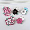 Elegant Colorful Flower Metal Brooch for Ladies - Drip Oil Alloy Corsage, Backpack Decoration & Clothing Accessory