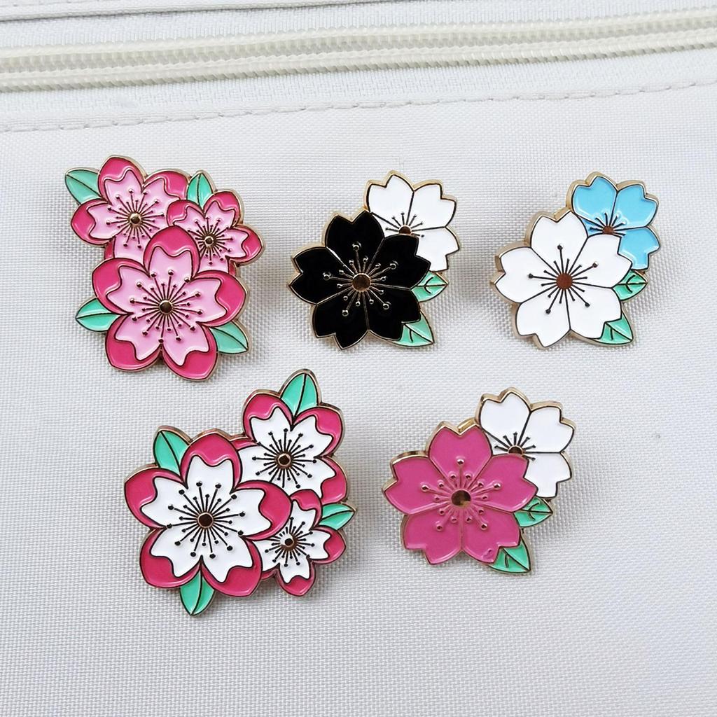 Elegant Colorful Flower Metal Brooch for Ladies - Drip Oil Alloy Corsage, Backpack Decoration & Clothing Accessory