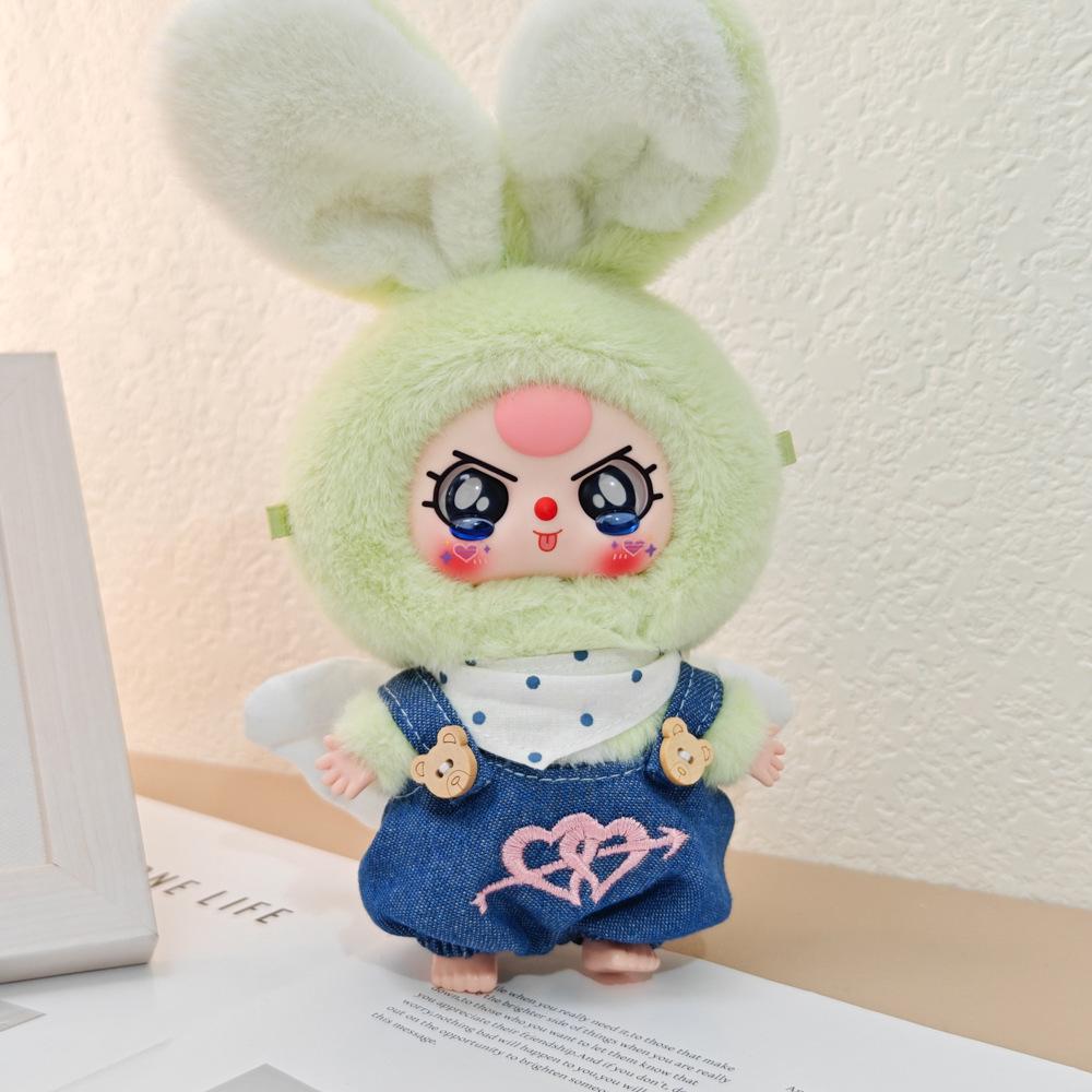 Macaron Little Rabbit Doll Clothes: Cute Pendant, Outfit for 3-Year-Old, Blind Box Edition