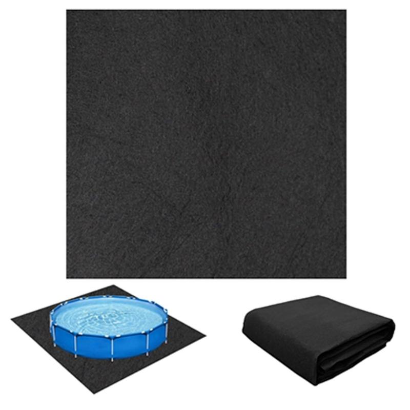 Cienka Mata Filcowa Podkładowa do Basenu Lekka Przenośna Mata Podkładowa do Basenu z Możliwością Przycięcia do Użytku Rodzinnego na Zewnątrz i Łatwego Przechowywania