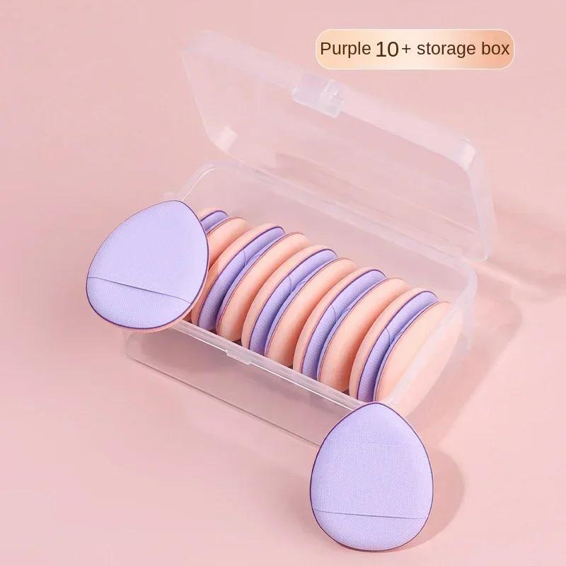 10Pcs Mini Finger Puff Foundation Small Air Cushion Powder Sponge Face Concealer BB Cream Cosmetic Applicator Makeup Tools