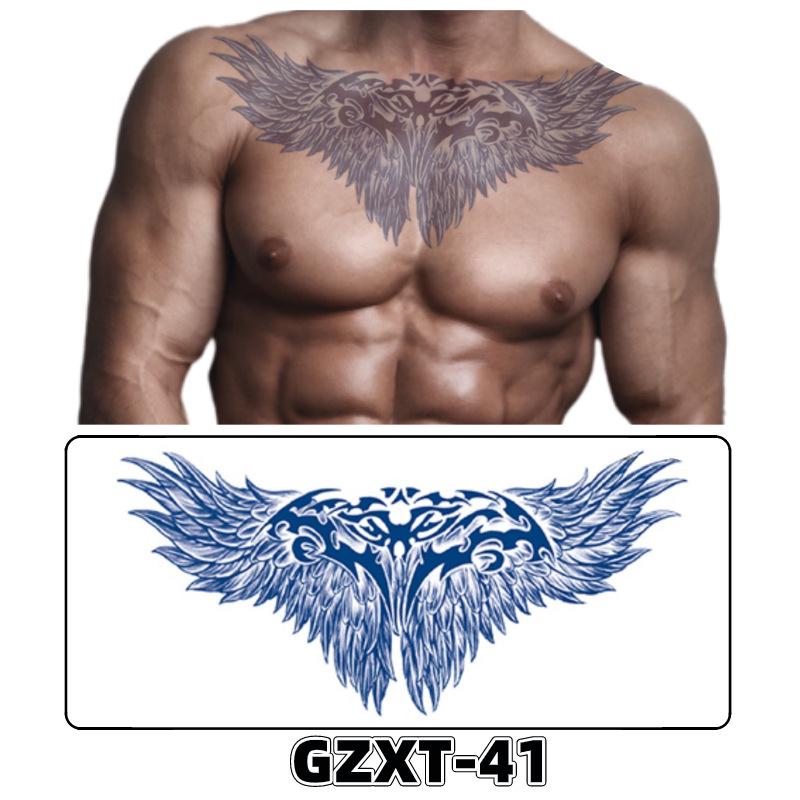 Waterproof Herbal Semi-Permanent Flower & Wings Sleeve Tattoo Sticker