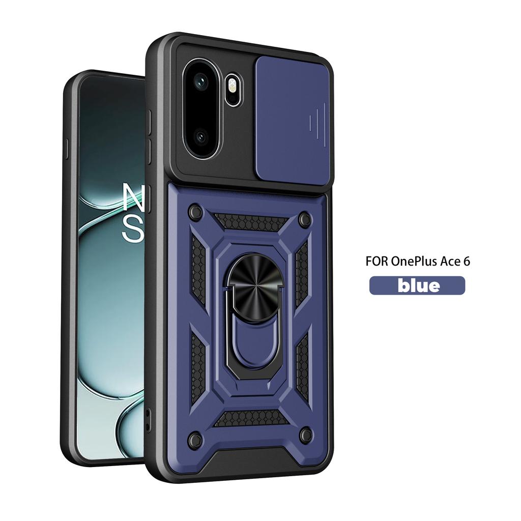 For OnePlus 15R Case OnePlus Ace6 Cover 1+ OnePlus Ace 6T Magnetic Ring Holder Armor Phone Case Slide Camera Protect Back Cover