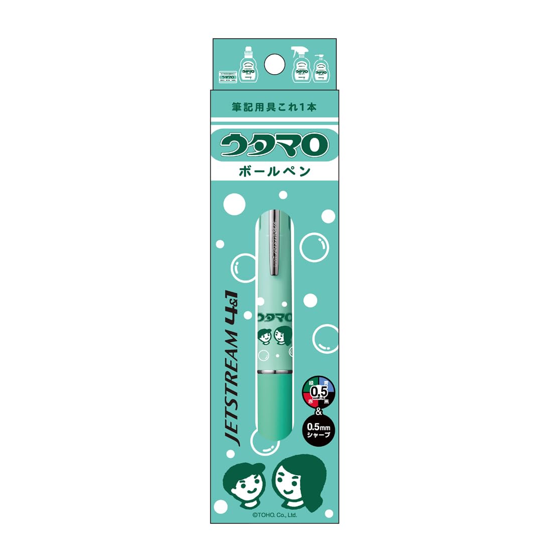 

Mitsubishi Pencil Jet Stream Utamaro Green 4&1 0.5