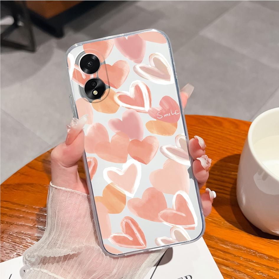 Dla OPPO Reno10 Pro A38 A79 A98 Realme 10 11 Narzo N53 Case śliczne moda astronauta dziewczyna przezroczysty miękki silikon TPU matowe etui na zderzak OPPO