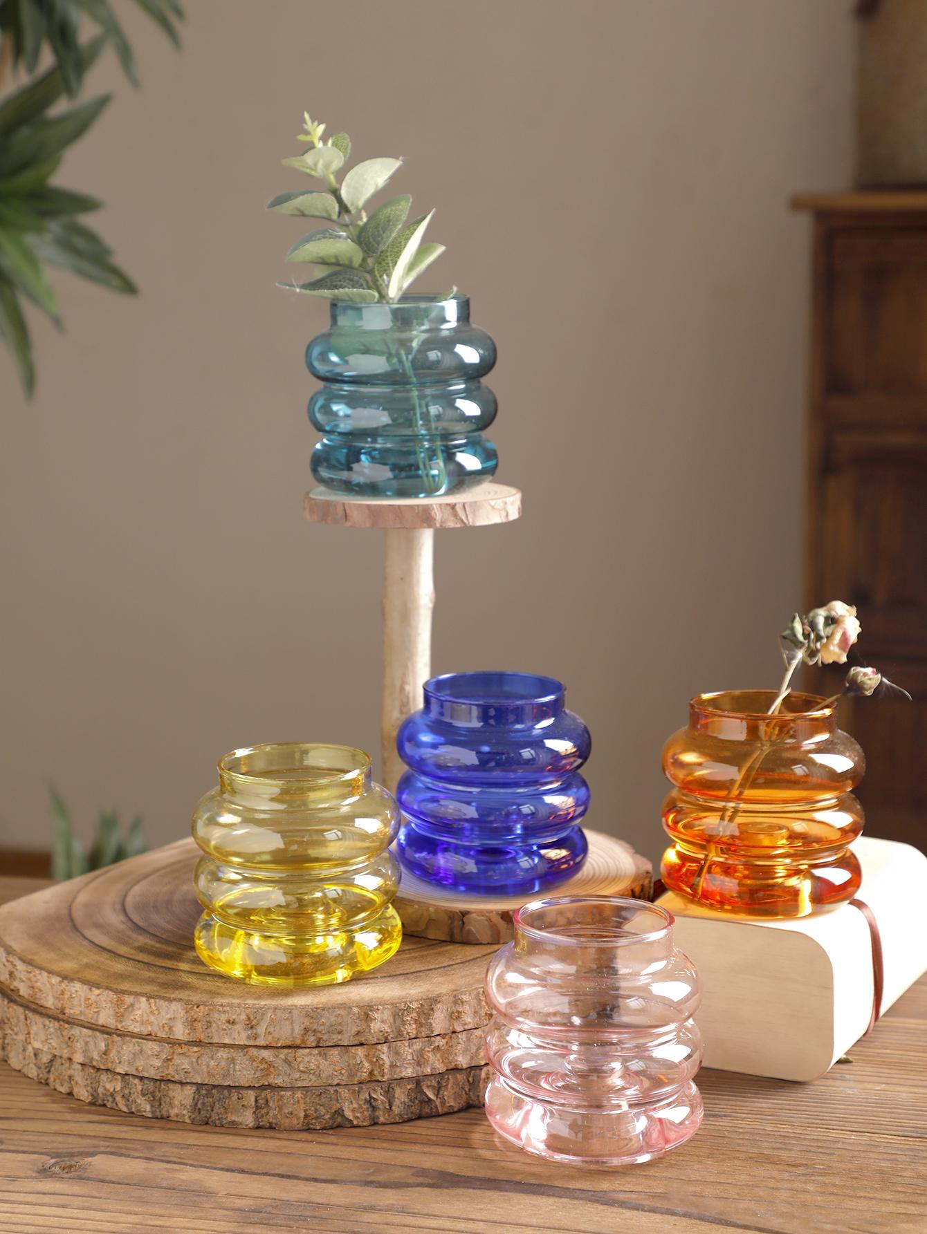 

Стеклянная ваза для столешницы, скандинавское украшение для дома, красочные маленькие вазы для цветов, украшения комнаты, аксессуары, домашний свадебный декор, подарок