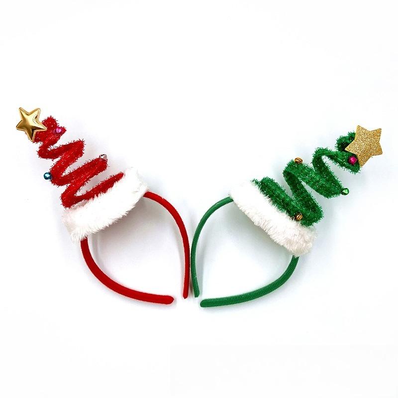2Packs Christmas Headbands 3D Head Hat Headbands for Kids Women Men Christmas Parties Costume Accessories Xmas Holiday Party