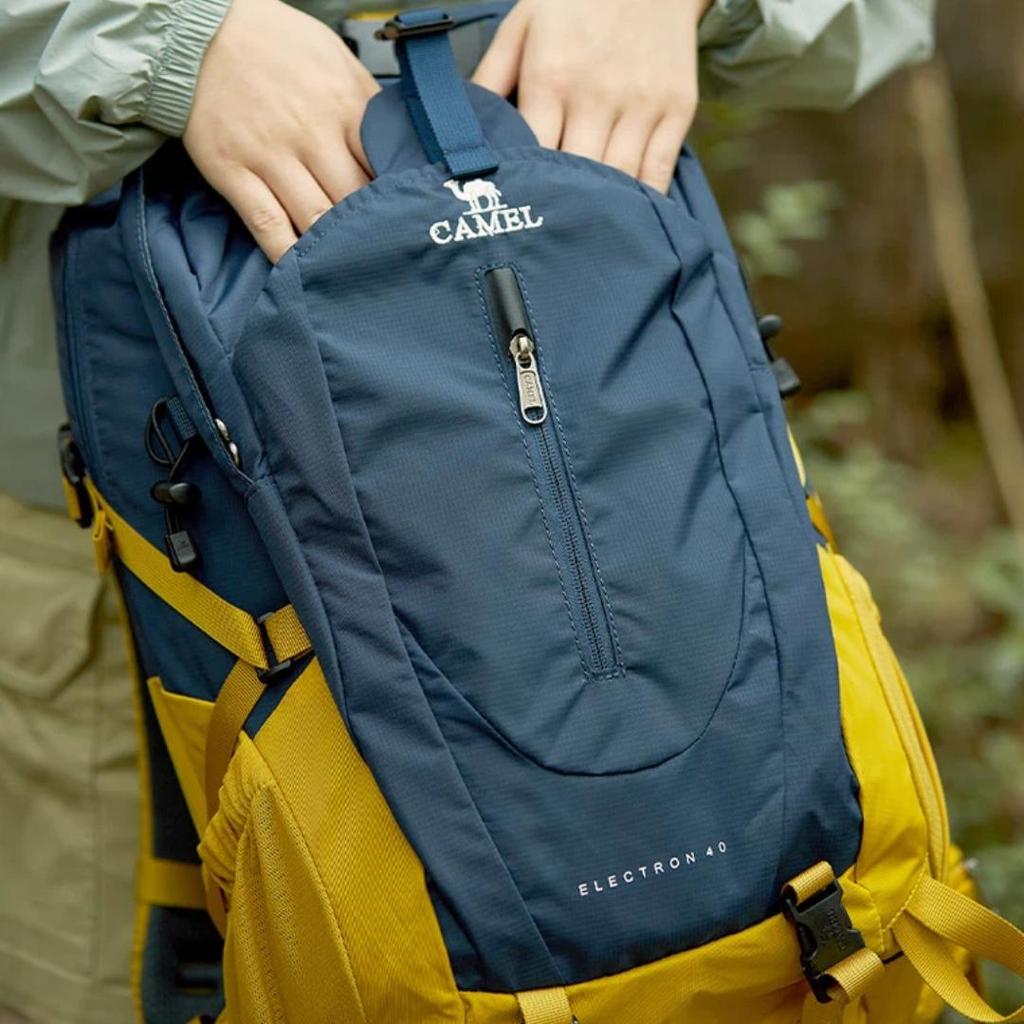 Camel Outdoor Lightweight Hiking Backpack, Waterproof Trekking Bag, Travel Backpack, Deep Blue, 23L