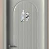 Toilet Room Sign Decorative Bathroom Sign for Hotel Bar Restaurant Mirror Wall Signo Signe De Toilette