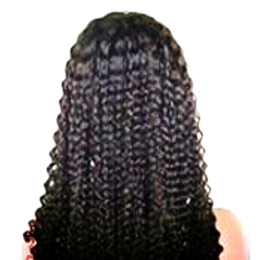 Women's Long Loose Curly Wavy Full Front Hair Wig Black Wigs